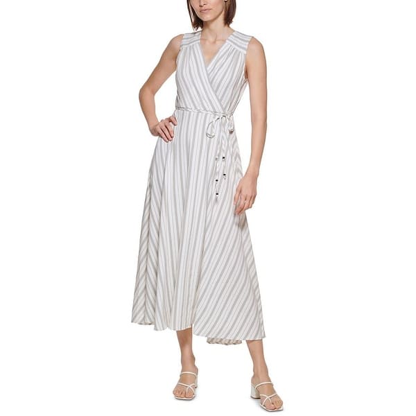 chinese dress ladies Calvin Klein Women's Stripe Maxi Dress, White/Black/Watermelon, X-Small :  Amazon.ca: Clothing, Shoes & Accessories
