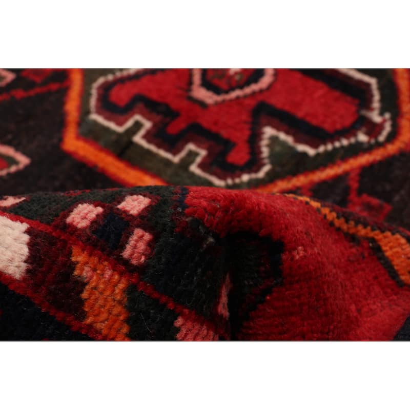 ECARPETGALLERY Hand-knotted Anadol Red Wool Rug - 3'4 x 9'10