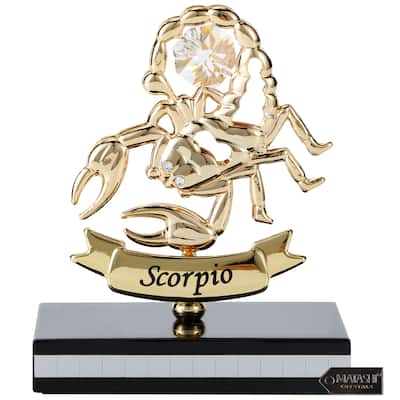Matashi 24K Gold Plated Zodiac Astrological Sign Scorpio Figurine