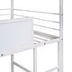 preview thumbnail 33 of 31, Metal House Bed Twin Size Loft Bed for Kids with Slide, Blackboard, Ladder Mosquito Net Brackets and Roof, Fun Platform Bed