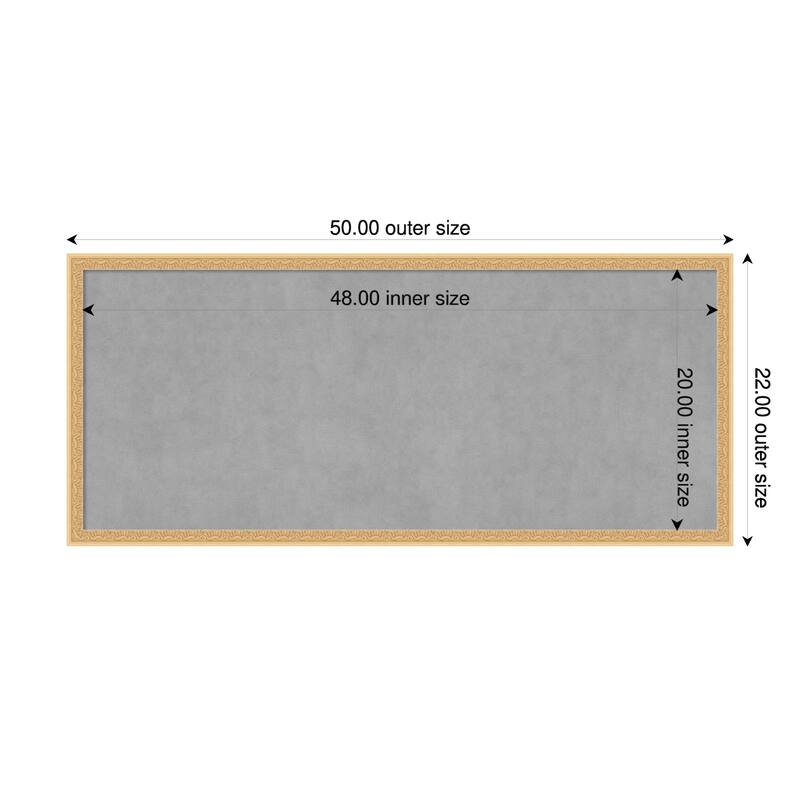 Amanti Art Bethany Black Framed - 50 x 22 in - Bethany Gold