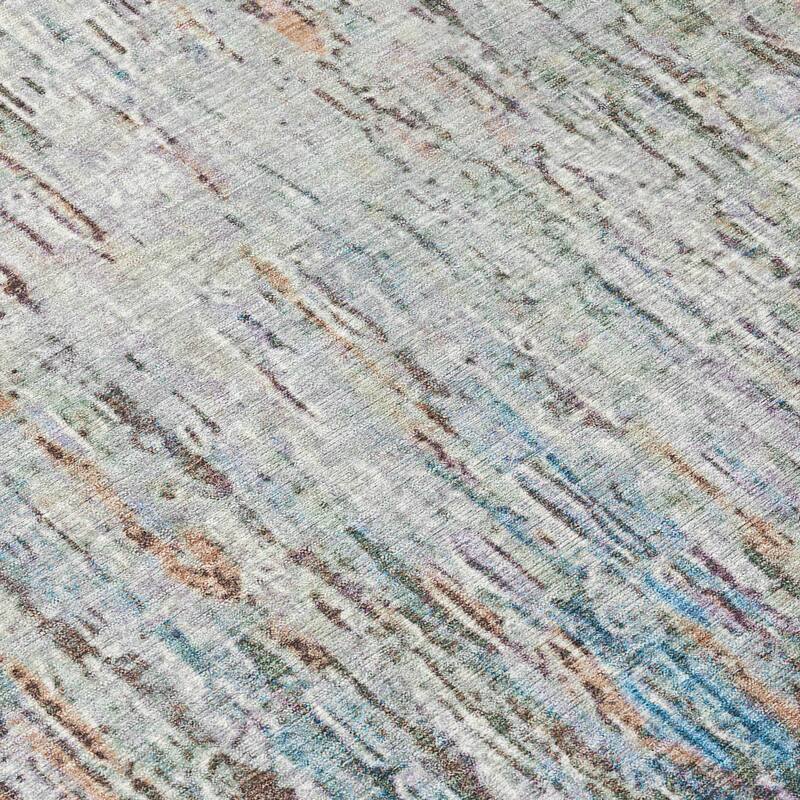 Machine Washable Indoor/ Outdoor Abstract Moxy Chantille Rug