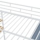 preview thumbnail 42 of 61, Loft Metal Bed with Desk,Shelves,Power Outlet,LED Light and Wardrobe