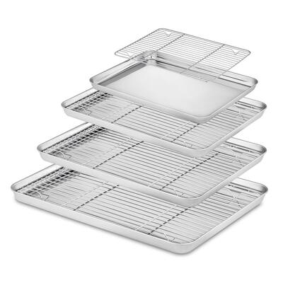Velaze Stainless Steel Non Stick Baking Sheet Set