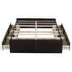 preview thumbnail 14 of 14, Wood Queen Size Platform Bed Frame with 6 Drawers