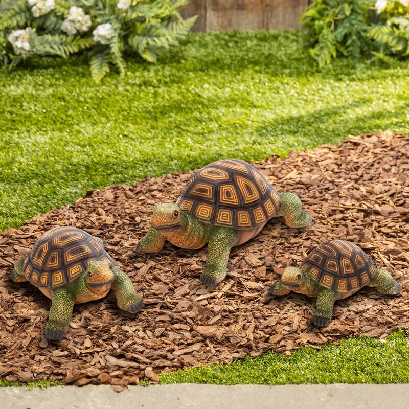 Resin Turtle Figurines Set of 3
