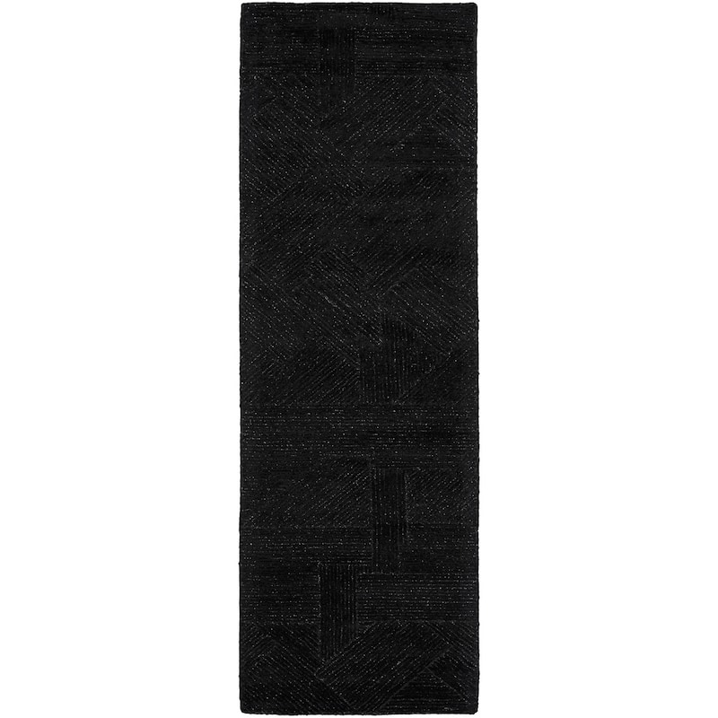 Michael Amini Abstract Linear Shimmer Area Rug