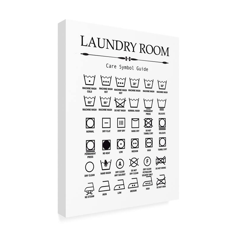Jean Plout 'Laundry Signs A' Canvas Art - Bed Bath & Beyond - 39536529