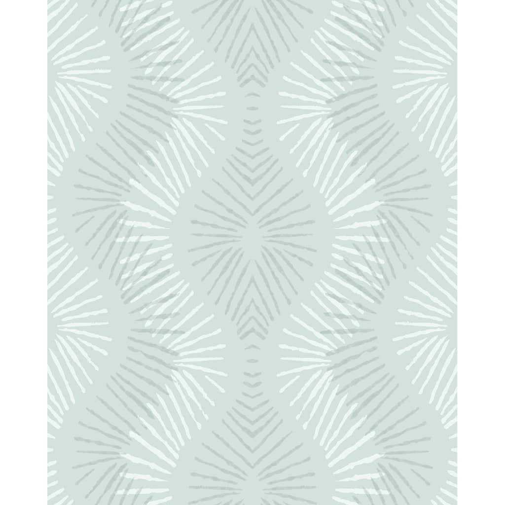 A-Street Prints Feliz Seafoam Beaded Ogee Wallpaper