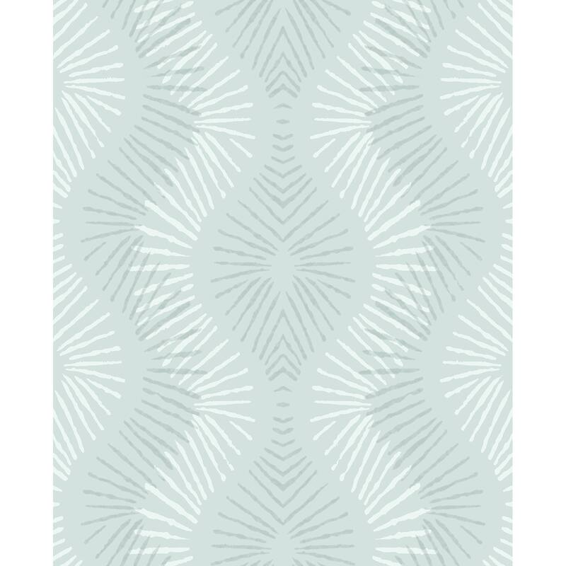 A-Street Prints Feliz Seafoam Beaded Ogee Wallpaper