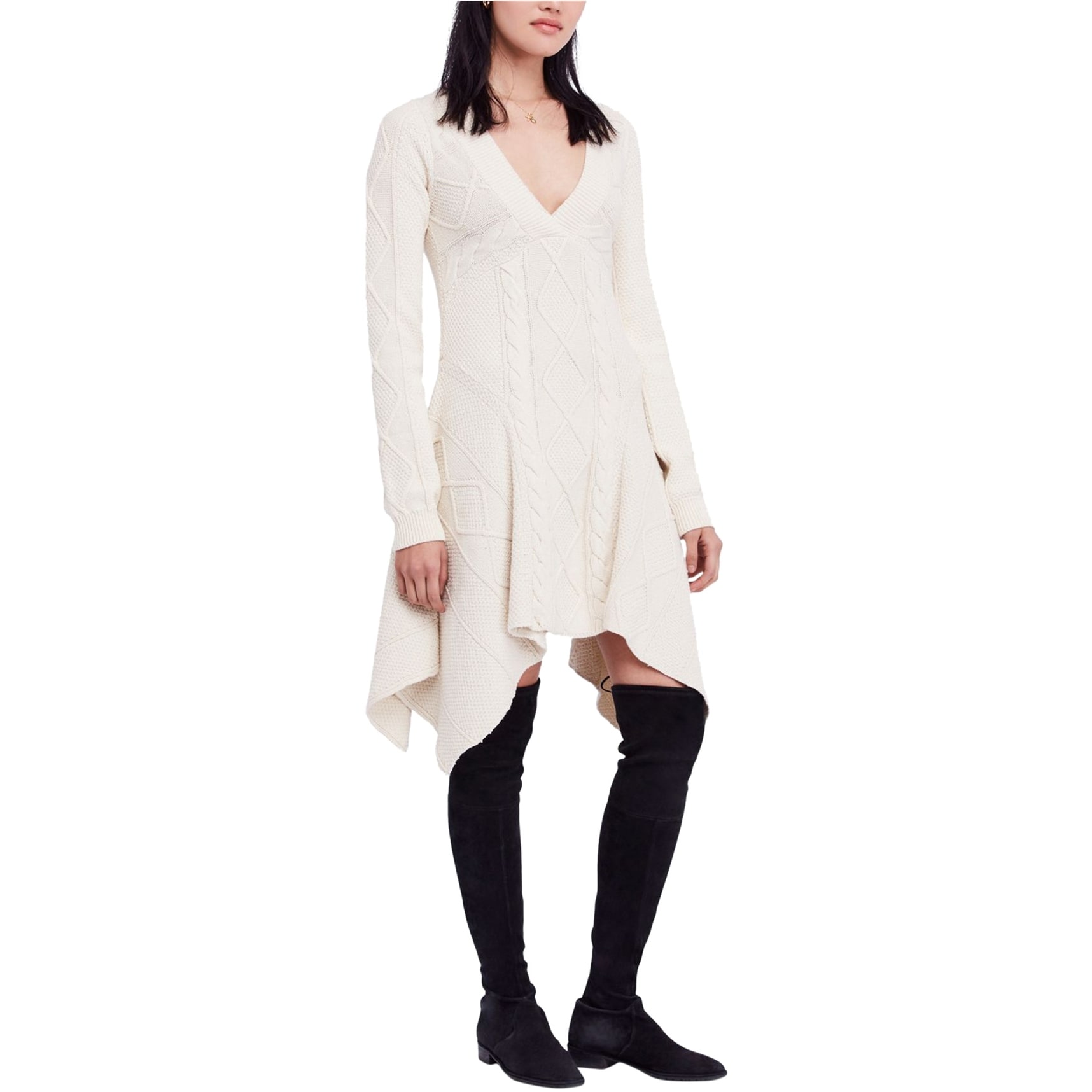 off white sweater dress