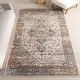 preview thumbnail 1 of 14, Nuloom Purnima Medallion SplashGuard Machine Washable Area Rug 4' x 6' - Ivory - Rectangle