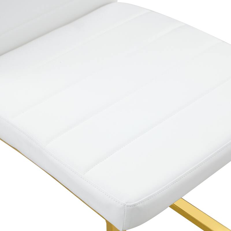 Set of 4 - Heavy-duty chairs set: 2.1" thick cushion, iron frame, perfect for home or office. Classic colors, great value