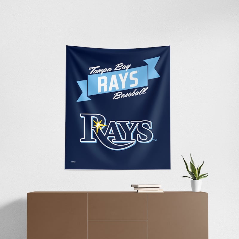MLB Tampa Bay Rays Premium Printed Wall Hanging - 34"x40"