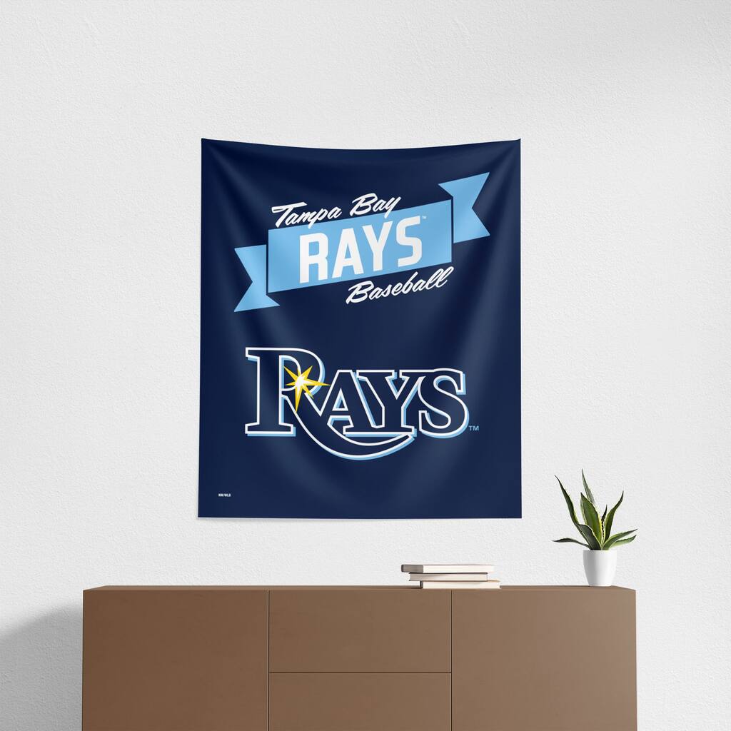 MLB Tampa Bay Rays Premium Printed Wall Hanging - 34"x40"