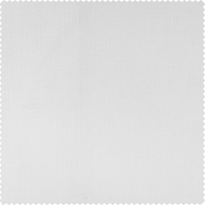 Exclusive Fabrics Italian Faux Linen Room Darkening Curtains (1 Panel) - Sophisticated Drapery for Versatile Décor - 50 X 108 - Dove White