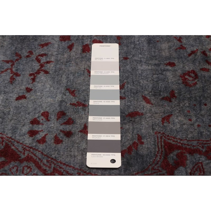 ECARPETGALLERY Hand-knotted Vibrance Grey Wool Rug - 6'1 x 8'7