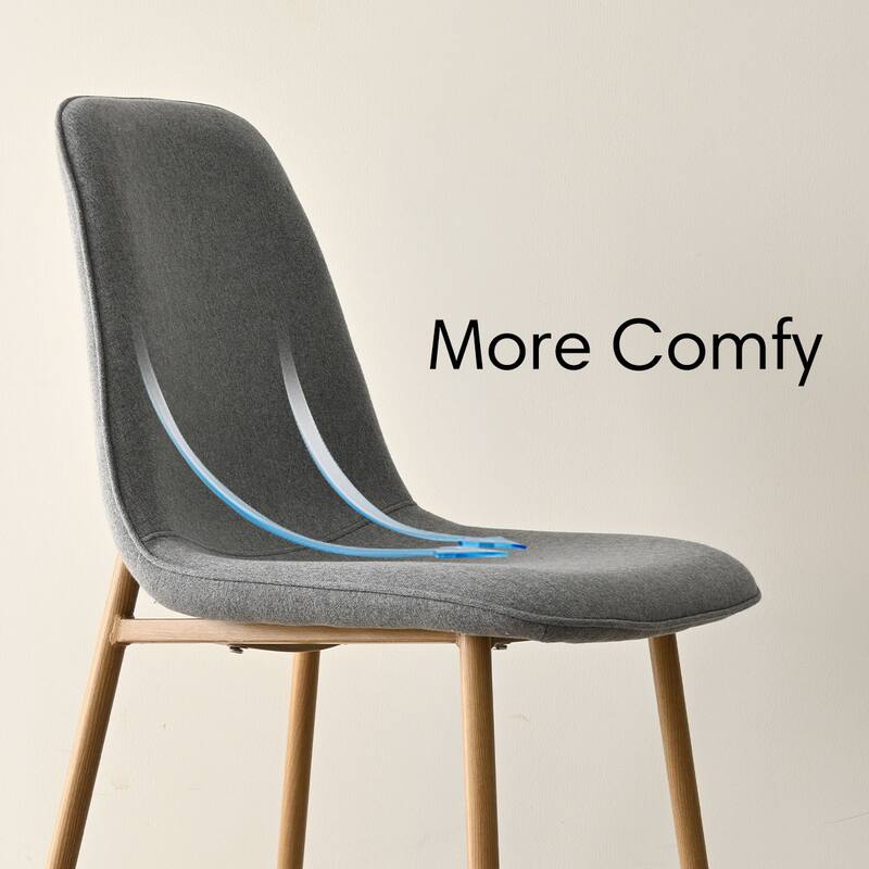 46" Pedestal Dining Table Set with 4 Upholstered Dining Chairs