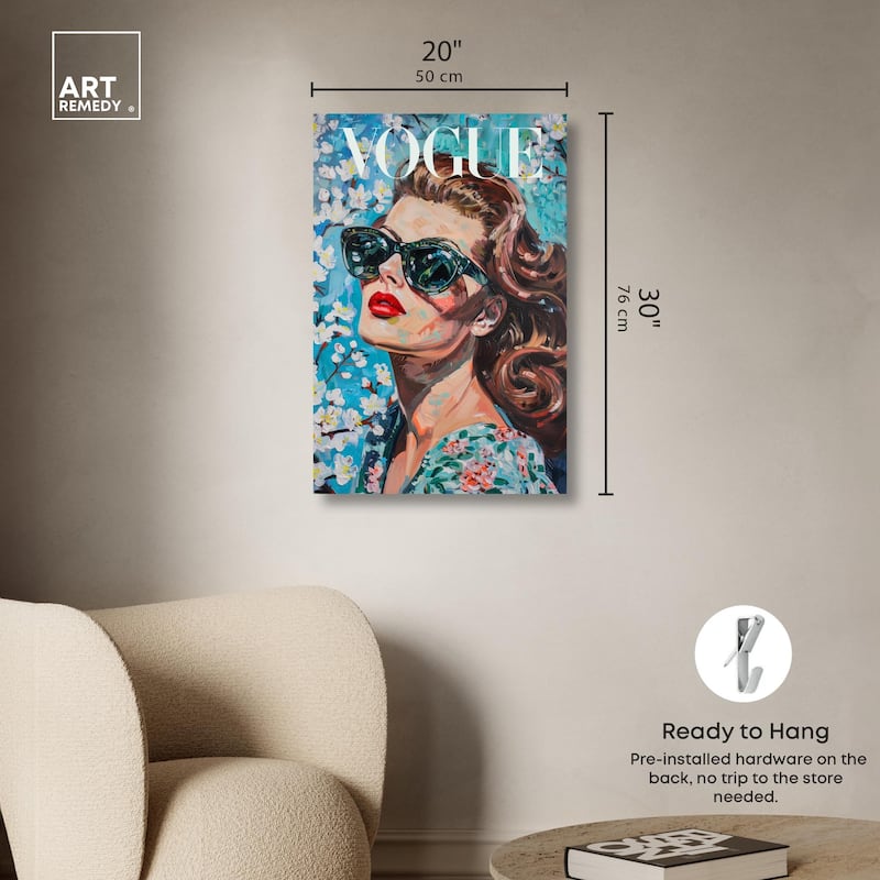 Autumn Blossom Icon Canvas by Art Remedy, Gallery Wrapped
