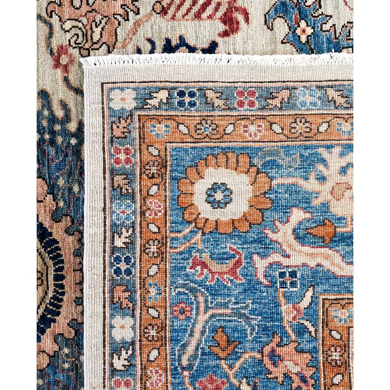 Serapi One-of-a-Kind Hand-Knotted Area Rug - Ivory - 8' 11" x 11' 11"