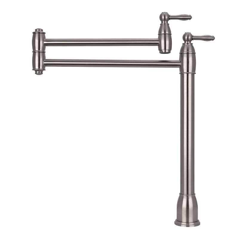 Copper Deck-Mounted Pot Filler Faucet
