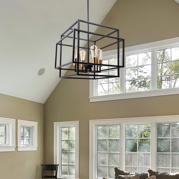 Framed sales pendant light