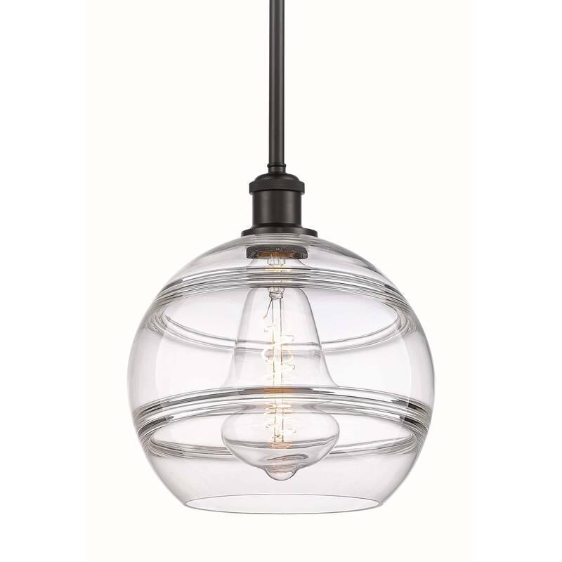 Innovations Lighting 516-1S-12-10 Rochester Pendant Rochester 10" Wide - Oil Rubbed Bronze / Clear