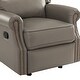 preview thumbnail 53 of 62, Ilario 32.67'' Wide Genuine Leather Manual Rocker Recliner, Set of 2