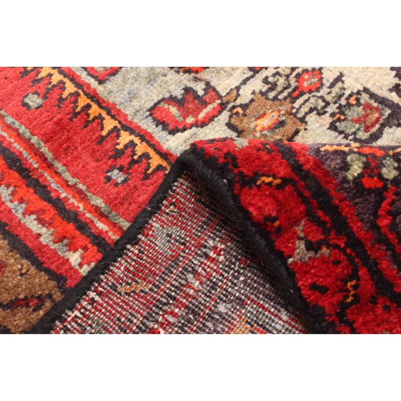 ECARPETGALLERY Hand-knotted Andelz Red Wool Rug - 4'2 x 6'11