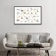 preview thumbnail 12 of 10, iCanvas "Safari Alphabet Nursery Decor" by PaperPaintPixels Framed Canvas Print