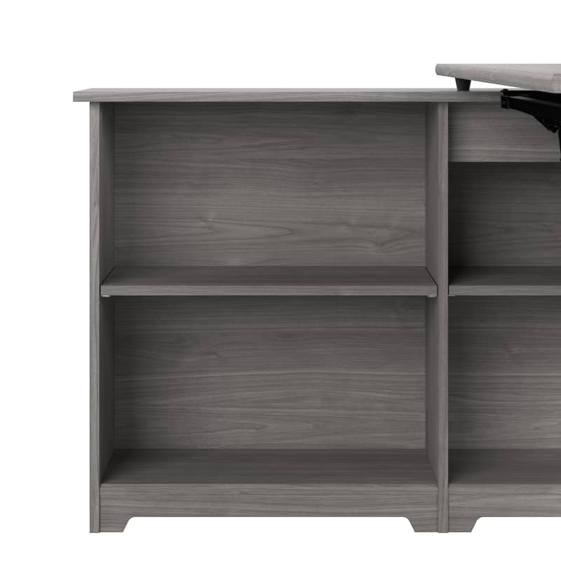 Bush Furniture Cabot 52W Standing Corner Desk with Shelves