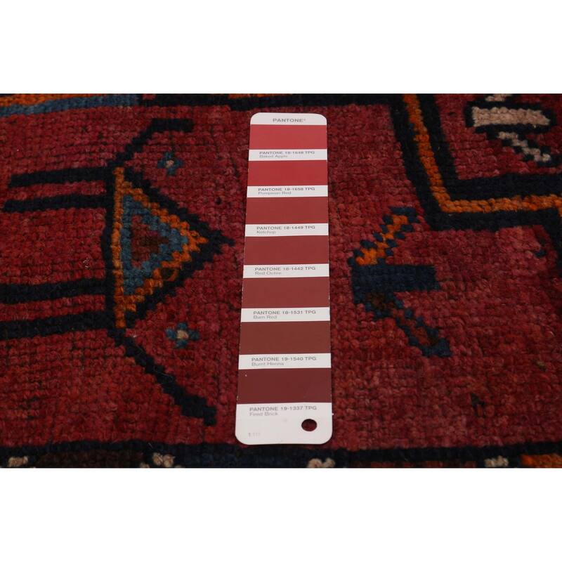 ECARPETGALLERY Hand-knotted Melis Vintage Red Wool Rug - 3'8 x 10'10