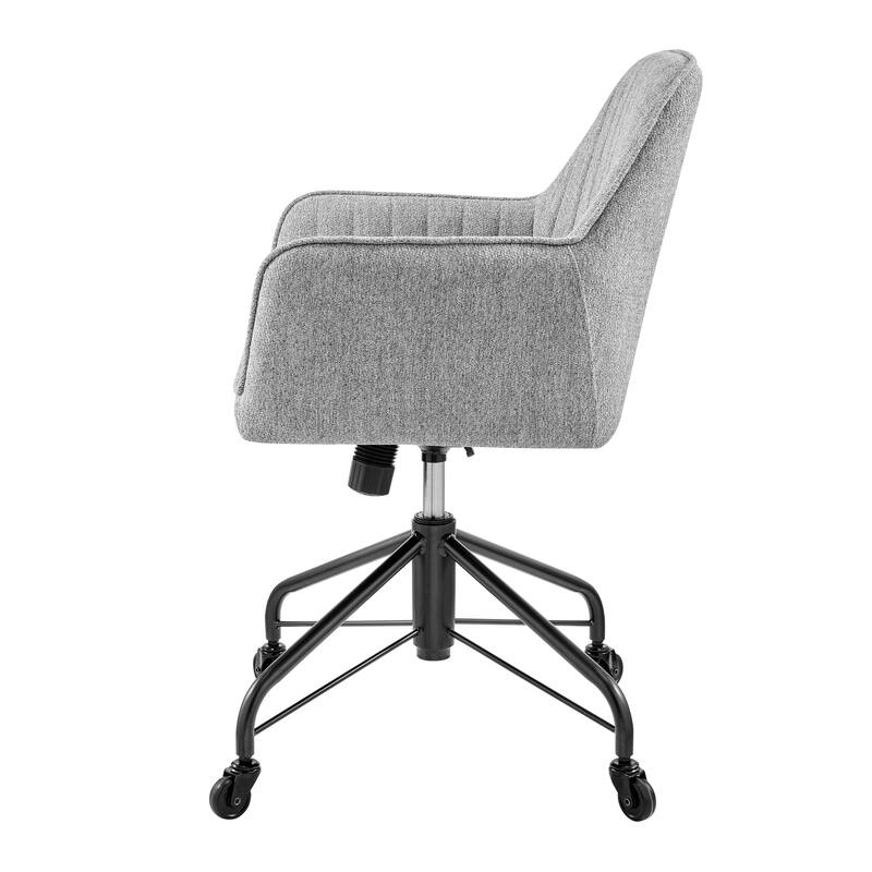 NPD Furniture Thompson Fabric Swivel Office Arm Chair