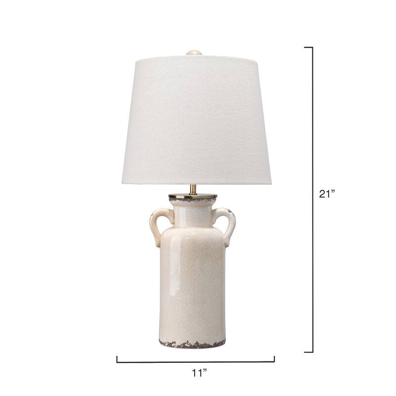 Alden Decor Carmen Jug Ceramic Table Lamp