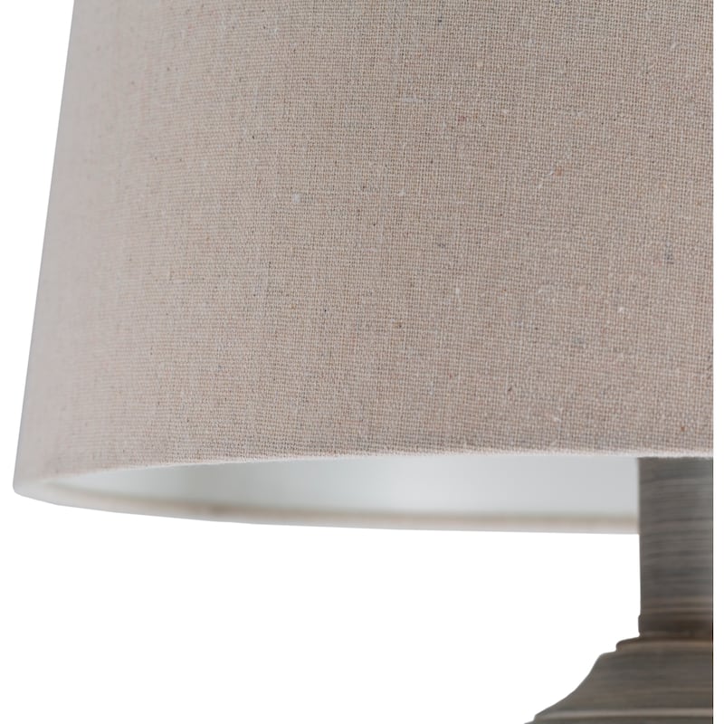 Livabliss Ronan Classic Grey Table Lamp - 28"H x 14"W x 14"D