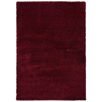 SAFAVIEH Laguna Shag Verdiana Solid Color 2-inch Thick Rug.