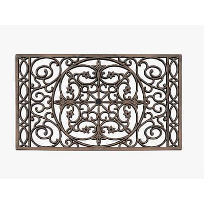 A1HC Rubber Grill Doormat, Elegant Star Pattern,Fun Designed Floor Mat, 18"X30"