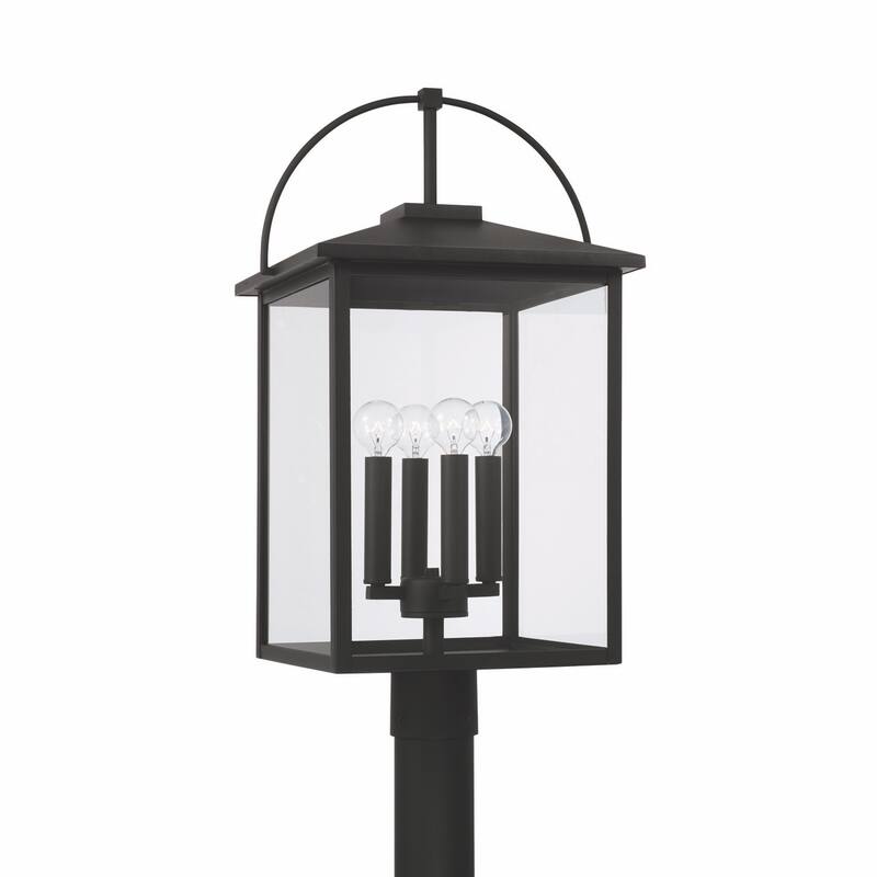 Bryson 4-light Black Outdoor Post Lantern