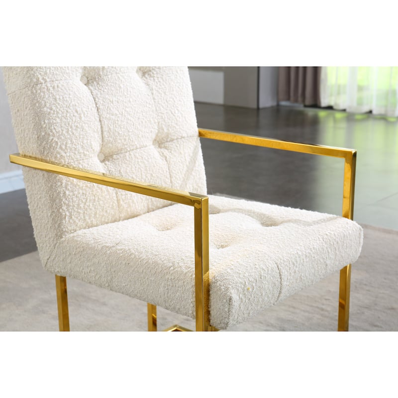 Linen Dining Arm Chair