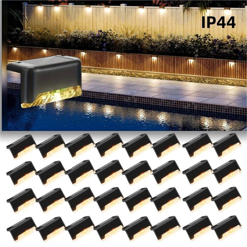 Warm lights-32PCS Led Solar Deck Light