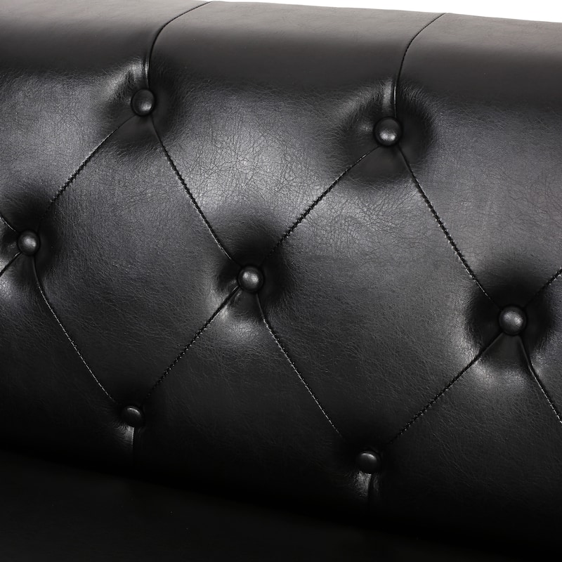 Faraway Modern Tufted Sofa w/ Accent Pillows by Christopher Knight Home