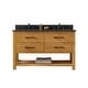 preview thumbnail 56 of 197, Sudio Design Bathroom Vanity Windwood Collection. 54" Double Sink - Natural
