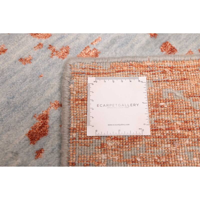 ECARPETGALLERY Hand-knotted Legacy Light Blue Silk, Wool Rug - 8'1 x 10'1