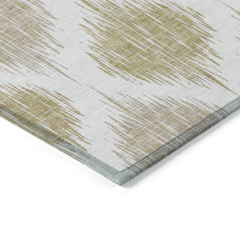 Machine Washable Indoor/ Outdoor Chantille Contemporary Geo Rug
