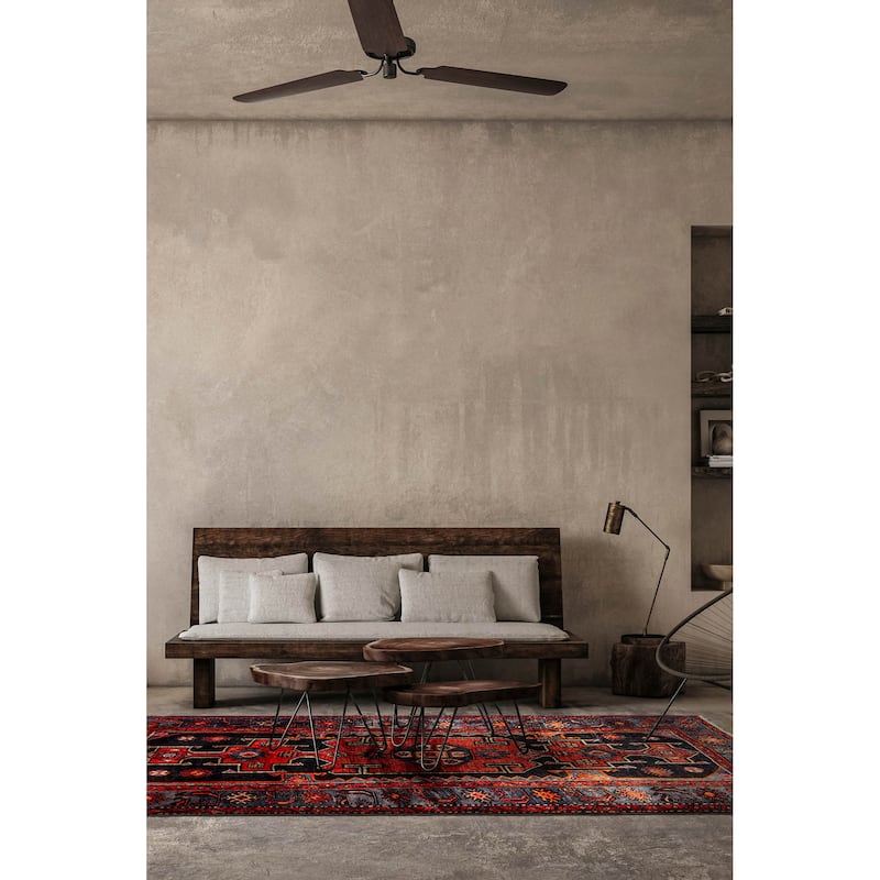 ECARPETGALLERY Hand-knotted Konya Anatolian Red Wool Rug - 4'3 x 7'1