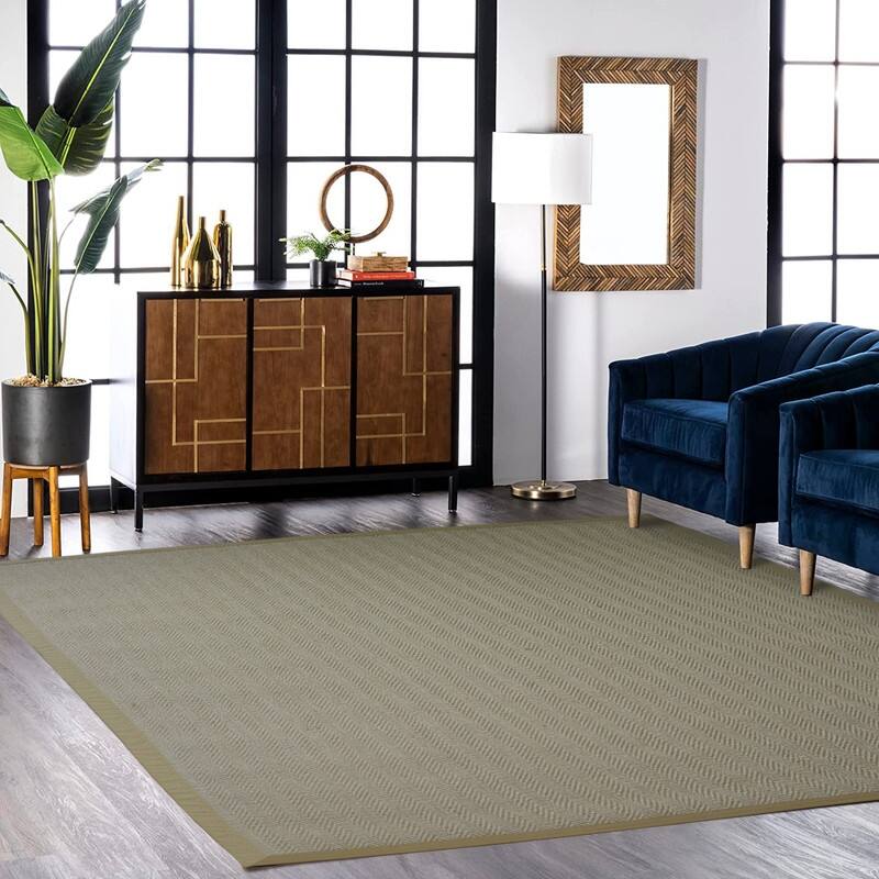 A1HC 100% Sisal Rug, Natural Fiber Area Rugs with Non-Skid Latex Backing, Rug for Entryway, Dining or Living Room