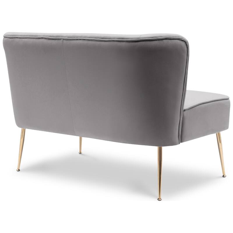 Farrah Upholstered Velvet Polyester Living Room Set With 25 inch Accent Chairs (3-Piece)