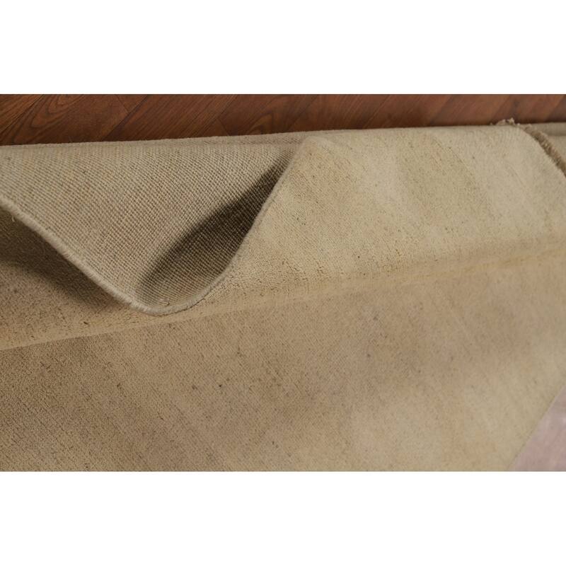 Modern Solid Gabbeh Oriental Rug Handmade Wool Carpet - 4'7"x 6'4"