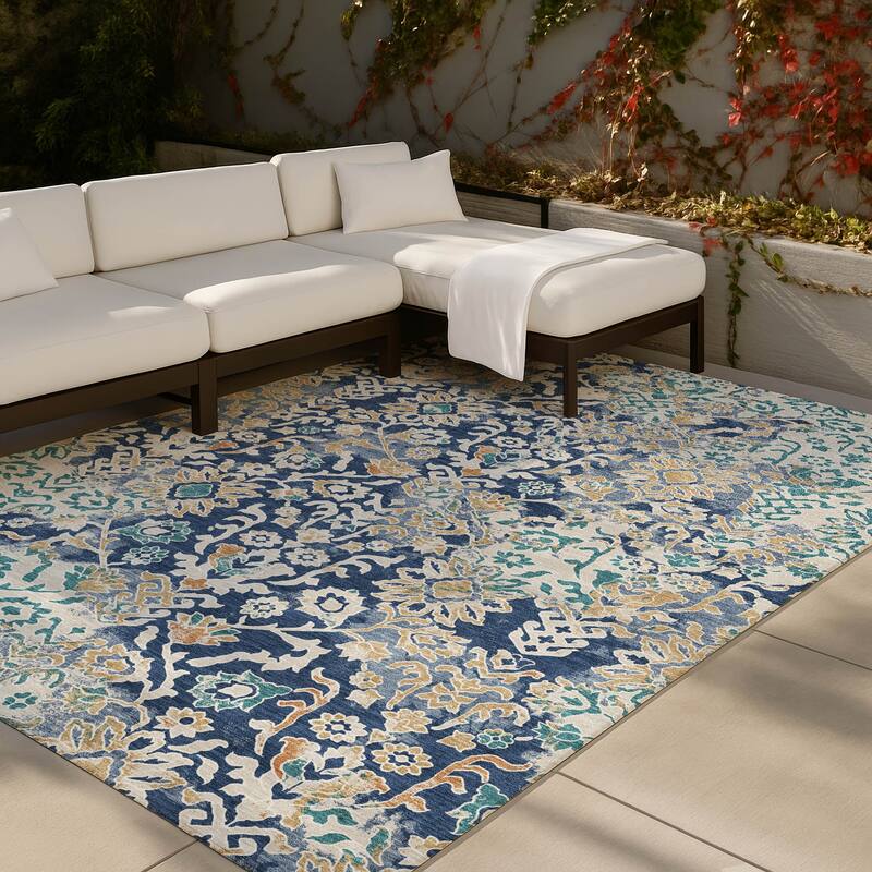 Machine Washable Indoor/ Outdoor Global Avon Chantille Rug