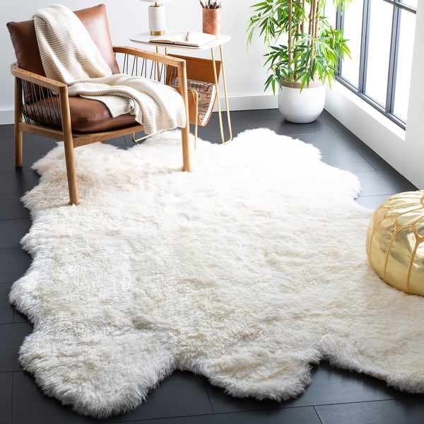 slide 2 of 33, SAFAVIEH Handmade Sheepskin Aybek Genuine Pelt Rug